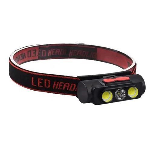 Ліхтар налобний PLD-2119B-XPE+2COB(white+red), Ліхтар на голову для риболовлі, Водонепроникний ліхтарик 00023010 фото
