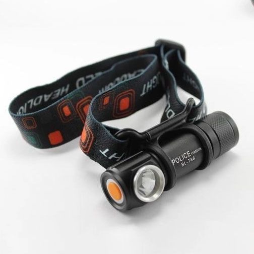Налобний ліхтар Police BL-2155-XPE + вбудований акумулятор + USB, Потужний акумуляторний ліхтарик налобний 00023559 фото