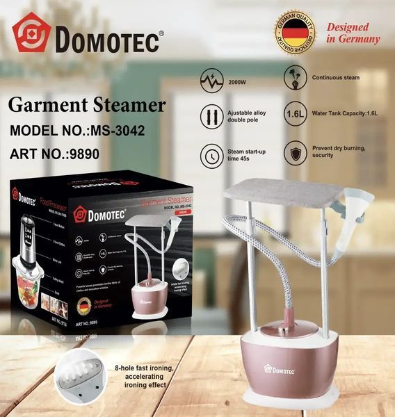 Відпарювач Domotec MS-3042 - потужний вертикальний парогенератор 00021077 фото