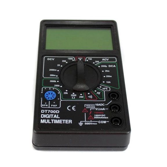 Цифровий мультиметр Digital Tech DT700D великий дисплей (зі звуком), мультиметр із захистом 00017267 фото