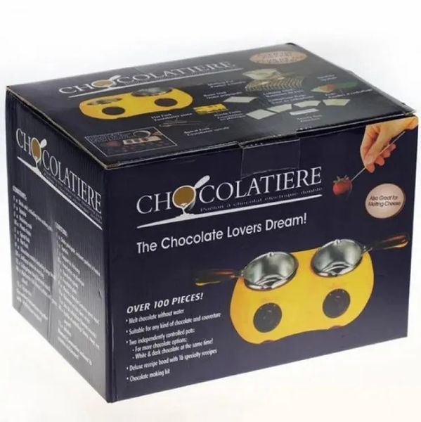Електричний набір для фондю з двома чашами Chocolatiere 00021540 фото