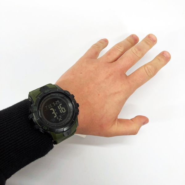 Часы наручные мужские SKMEI 1475AG ARMY GREEN, брендовые мужские часы, часы для мужчины. Цвет: зеленый 00022041 фото