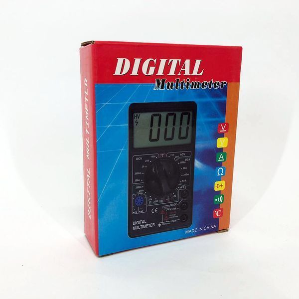 Цифровий мультиметр Digital Tech DT700D великий дисплей (зі звуком), мультиметр із захистом 00017267 фото