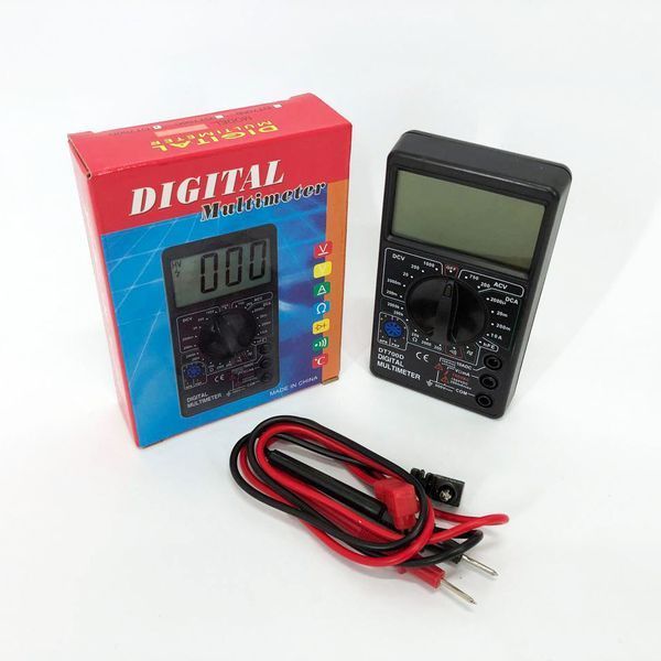 Цифровий мультиметр Digital Tech DT700D великий дисплей (зі звуком), мультиметр із захистом 00017267 фото