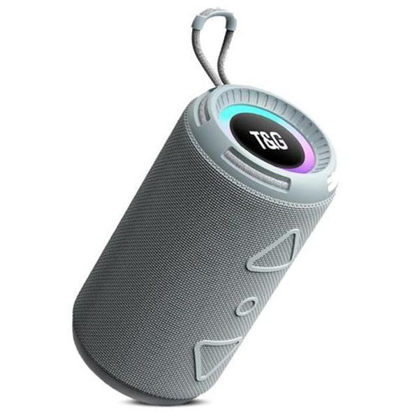 Bluetooth колонка портативная TG656 FM-радио, Громкая блютуз колонка, Колонка для вечеринки. Цвет: серый 00017241 фото