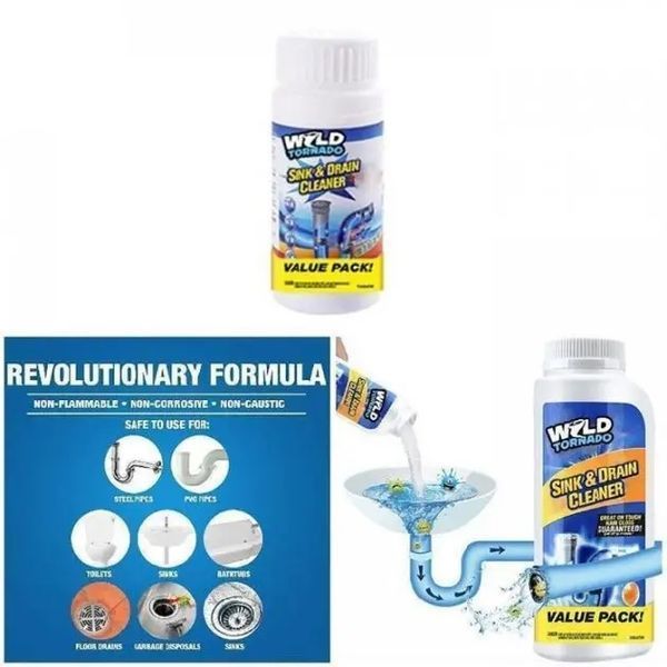 Мощный очиститель для мойки и слива WILD Tornado Sink & Drain Cleaner 00013742 фото