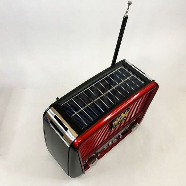 Радіоприймач Golon RX-455S USB / акумулятор сонячна панель, Радіоприймач з гарним прийомом для дачі 00017280 фото