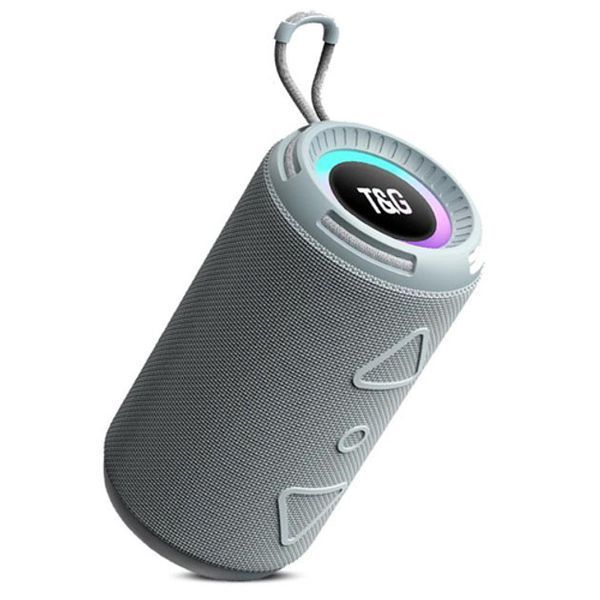 Bluetooth колонка портативная TG656 FM-радио, Громкая блютуз колонка, Колонка для вечеринки. Цвет: серый 00017241 фото