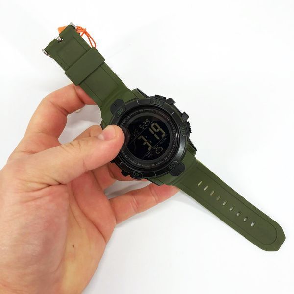 Часы наручные мужские SKMEI 1475AG ARMY GREEN, брендовые мужские часы, часы для мужчины. Цвет: зеленый 00022041 фото