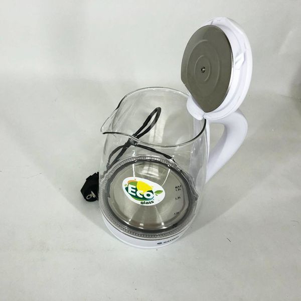 Електрочайник Satori SGK-4105-WT 1.8 л 1500 Вт, стильний електричний чайник, чайники з підсвічуванням 00018894 фото