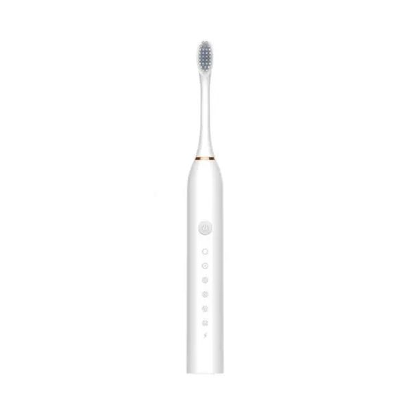 Рожева Електрична зубна щітка Sonic Toothbrush Х-3 ультразвукова акумуляторна 4 змінні насадки в комплекті 00015010 фото