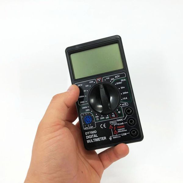 Цифровий мультиметр Digital Tech DT700D великий дисплей (зі звуком), мультиметр із захистом 00017267 фото
