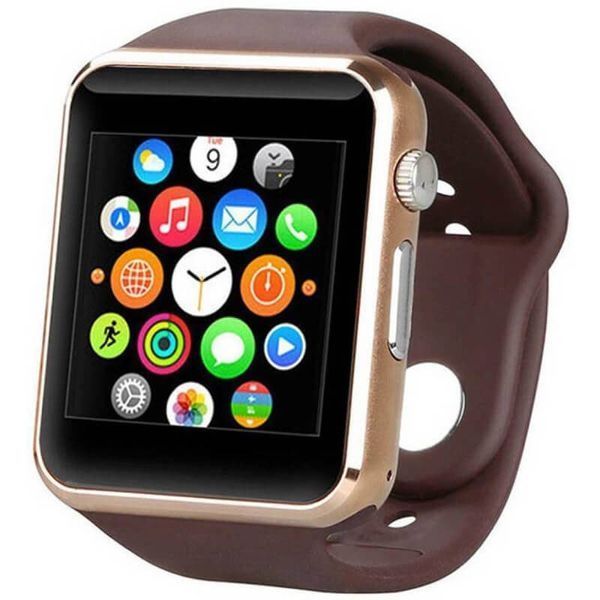 Смарт-годинник Smart Watch A1 розумний електронний зі слотом під sim-карту + карту пам'яті micro-sd. Колір: золотий 00022484 фото