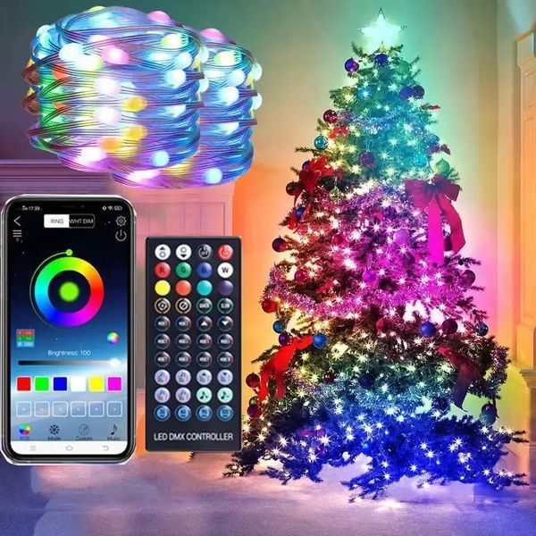 Уличные огни 5M Smart Bluetooth App Control Светодиодная LED гирлянда 00024902 фото