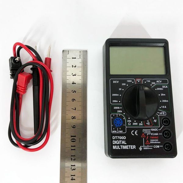 Цифровий мультиметр Digital Tech DT700D великий дисплей (зі звуком), мультиметр із захистом 00017267 фото