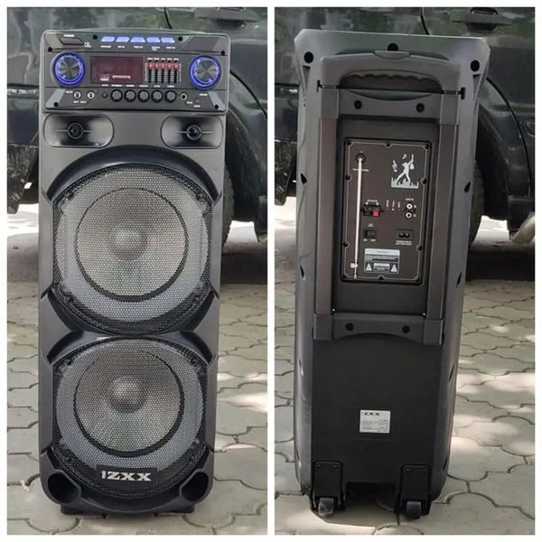 Колонка з акумулятором ZXX-9292 / 2x10"/ 2x125W/ 2 радіомікрофони / TMG ORIGINAL 00017851 фото