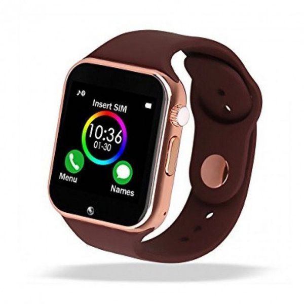 Смарт-годинник Smart Watch A1 розумний електронний зі слотом під sim-карту + карту пам'яті micro-sd. Колір: золотий 00022484 фото