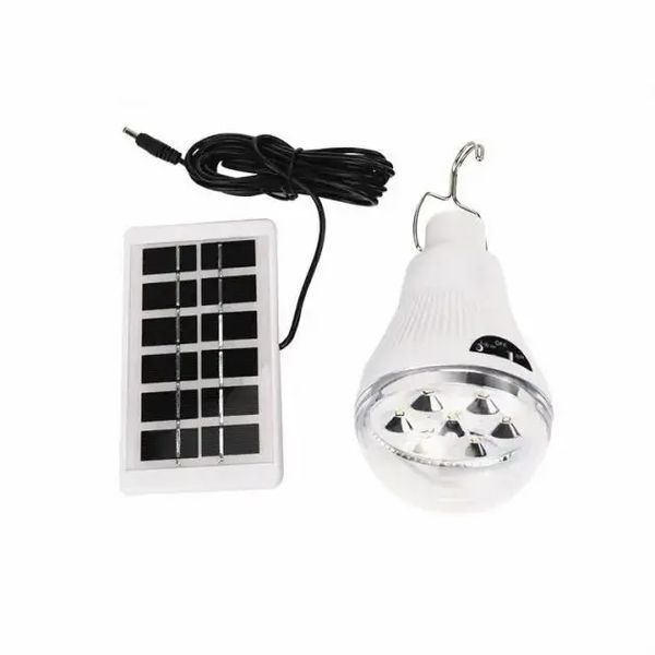 Лампа світлодіодна акумуляторна VHG CL-028 із сонячною панеллю 10Вт 5600K 6В Led Solar Emergency Bulb(8423) 00023673 фото