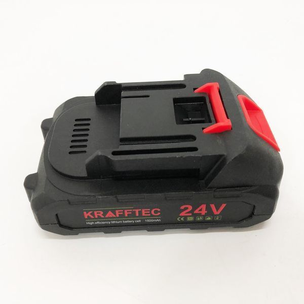 Літій-іонний акумулятор KRAFFTEC 24V 1500mAh для електроінструментів, Акумулятори для дриля шуруповерта 00012677 фото