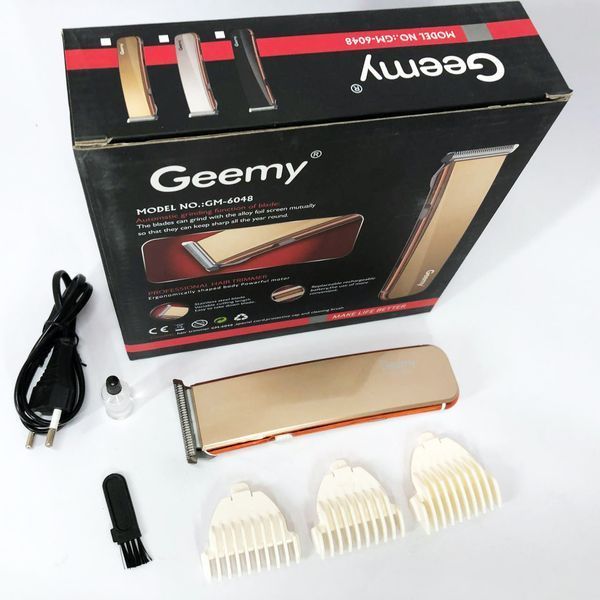 Машинка для стрижки GEMEI GM-6048, Машинка для стрижки домашня, електробритва для голови. Колір: золотий 00015439 фото