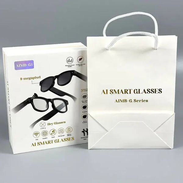Умные фотохромные очки с камерой 8MP, видеозаписью и встроенным чатом GPT AI Smart Glasses AIMB-G1 00018254 фото