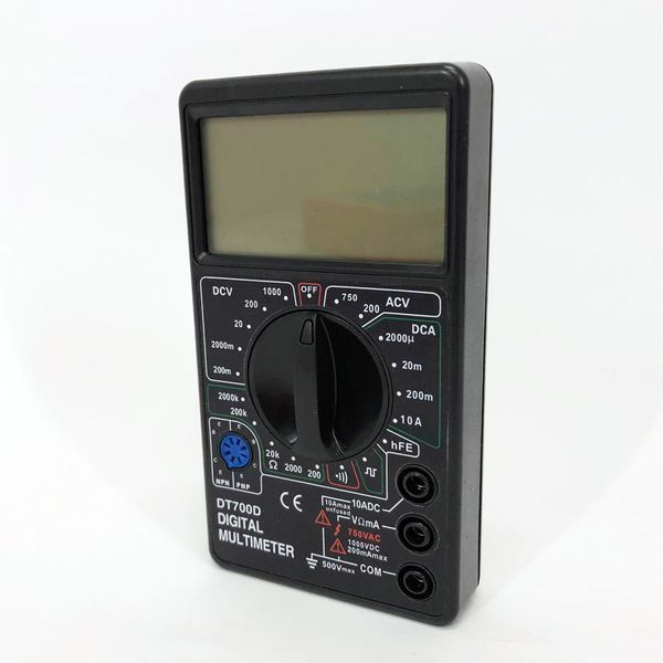 Цифровий мультиметр Digital Tech DT700D великий дисплей (зі звуком), мультиметр із захистом 00017267 фото