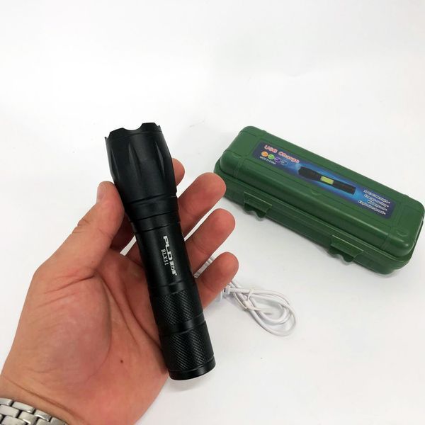 Фонарь ручной BLX51-XPE в кейсе 1x18650, Фонарь ручной мощный, Тактичный фонарь, Ручной фонарик led 00023319 фото