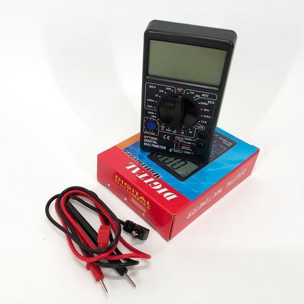 Цифровий мультиметр Digital Tech DT700D великий дисплей (зі звуком), мультиметр із захистом 00017267 фото