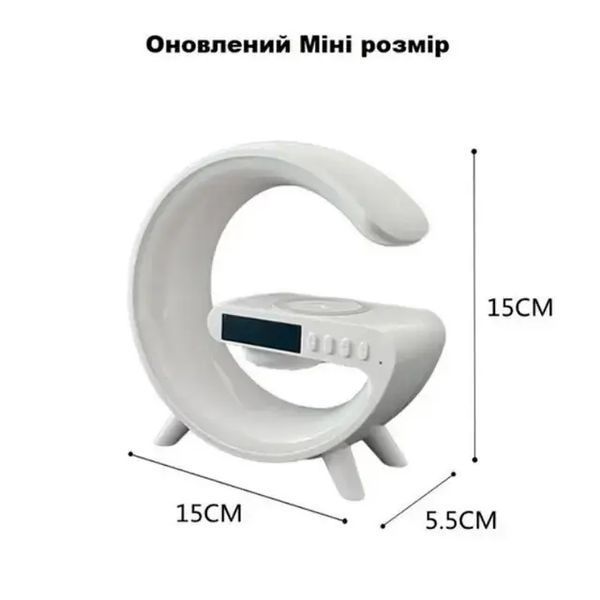 Настольная смарт-лампа с беспроводной зарядкой и динамиком Smart Light Sound Machine G63 00017407 фото