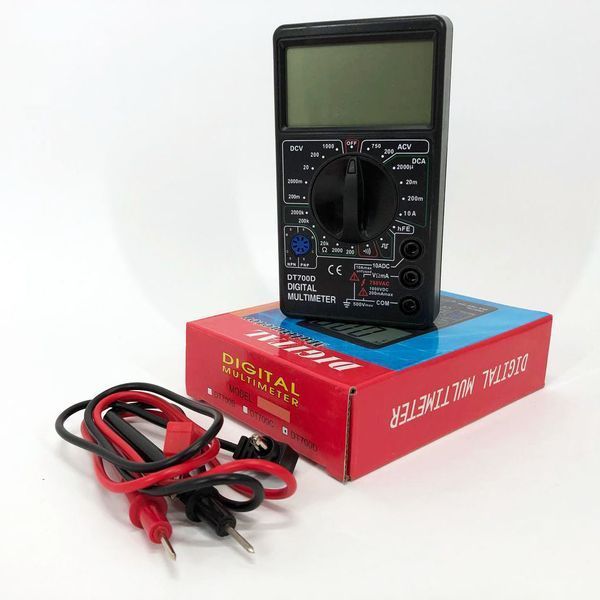 Цифровий мультиметр Digital Tech DT700D великий дисплей (зі звуком), мультиметр із захистом 00017267 фото