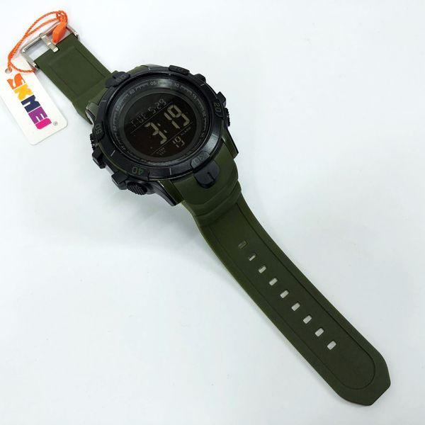 Часы наручные мужские SKMEI 1475AG ARMY GREEN, брендовые мужские часы, часы для мужчины. Цвет: зеленый 00022041 фото