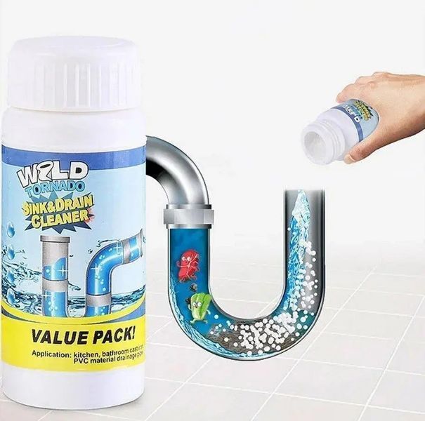 Мощный очиститель для мойки и слива WILD Tornado Sink & Drain Cleaner 00013742 фото