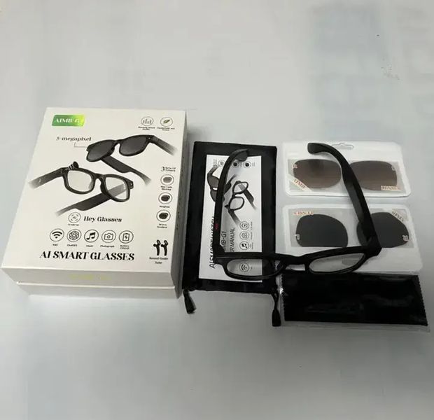 Умные фотохромные очки с камерой 8MP, видеозаписью и встроенным чатом GPT AI Smart Glasses AIMB-G1 00018254 фото