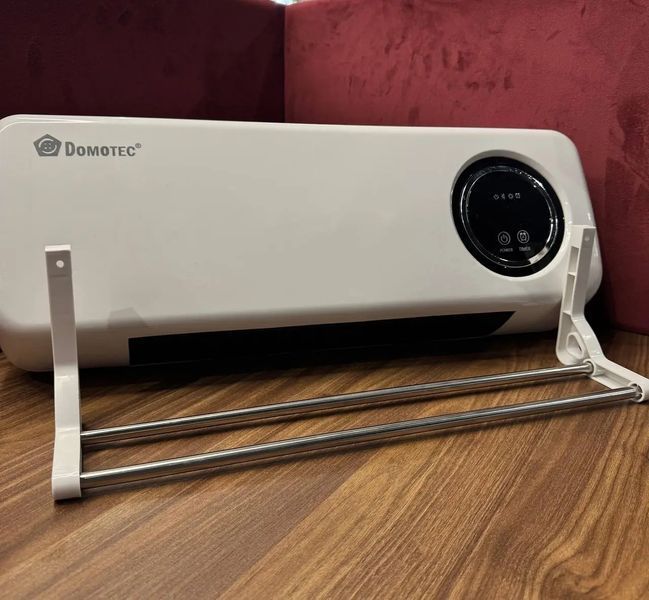 Настінний обігрівач Domotec MS-5963 White 2000Вт з пультом та сушаркою 00018617 фото