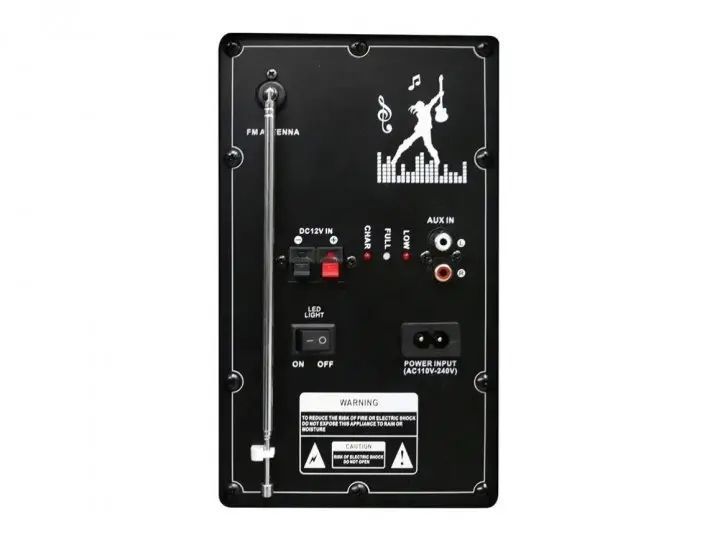 Колонка з акумулятором ZXX-9292 / 2x10"/ 2x125W/ 2 радіомікрофони / TMG ORIGINAL 00017851 фото