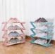 Полиця для взуття органайзер компактний стійка складана Shoe Rack YH 8802-5 зберігання речей та взуття 5 полиць 00014070 фото 6