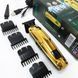 Акумуляторна машинка VGR V-904 для стрижки волосся VGR, машинка з дисплеєм та змінними насадками 00014543 фото 2