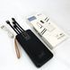 Power Bank зарядний пристрій на сонячній батареї 10000mAh з індикатором заряду. Колір: чорний 00023530 фото 1