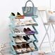 Полиця для взуття органайзер компактний стійка складана Shoe Rack YH 8802-5 зберігання речей та взуття 5 полиць 00014070 фото 2