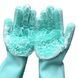 Силіконові рукавички Magic Silicone Gloves Pink для прибирання чистки миття посуду для будинку. Колір: бірюзовий 00018718 фото 3