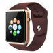 Смарт-годинник Smart Watch A1 розумний електронний зі слотом під sim-карту + карту пам'яті micro-sd. Колір: золотий 00022484 фото 11