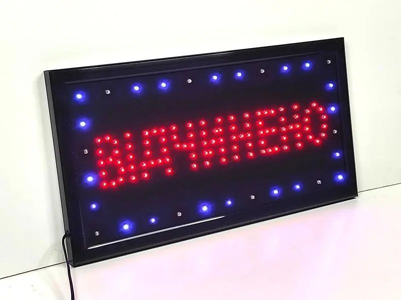 Світлодіодна вивіска відкрито 48х25 см 00022524 фото