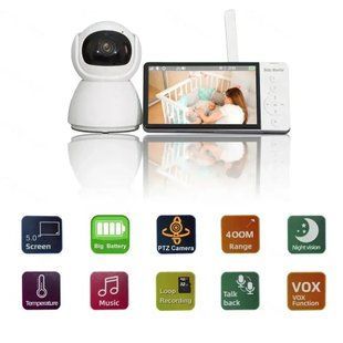 Цифрова відеоняня радіоняня baby monitor hd screen mini nyana 00017347 фото