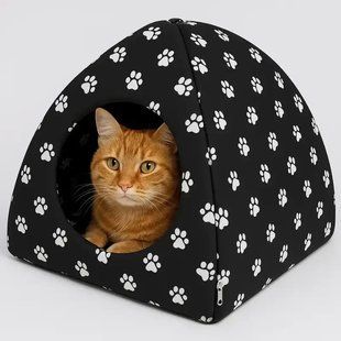 Мягкий домик для собак и кошек YU227 компактный складной Pet Hut White 35 см &times; 40 см 00021983 фото