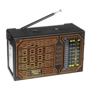 Портативный радиоприёмник аккумуляторный Meier M-560BT Ретро радио AM/FM/SW и MP3-плеер Bluetooth с пультом 00018055 фото