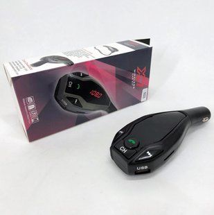 Автомобильный трансмиттер FM MOD. X7 BT модулятор Bluetooth Золотой, ФМ модулятор в машину. Цвет: черный 00016768 фото