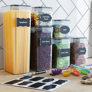 Органайзеры для кухни Food Storage Container 7 Контейнеров | Набор пластиковых контейнеров для круп 00024643 фото