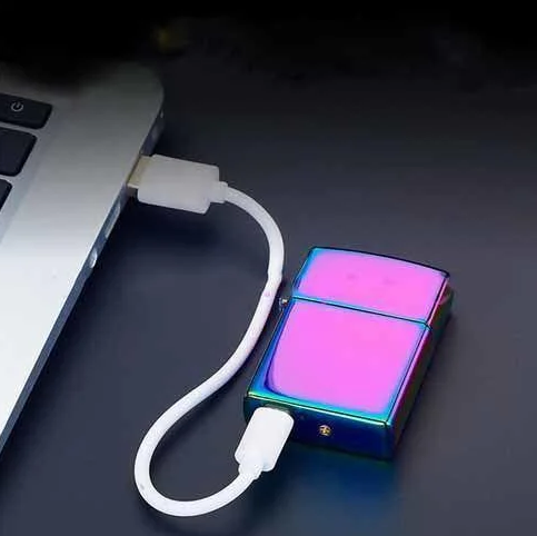 Зажигалка импульсная NB USB-215. Цвет: фиолетовый 00023292 фото