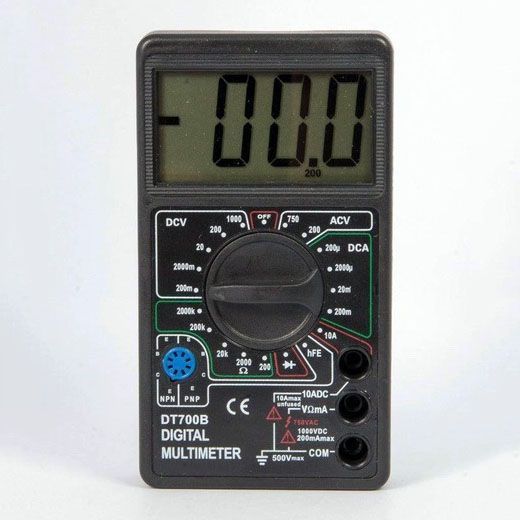 Цифровий мультиметр Digital DT700B з великим дисплеєм, тестер для вимірювання напруги, якісний 00017268 фото