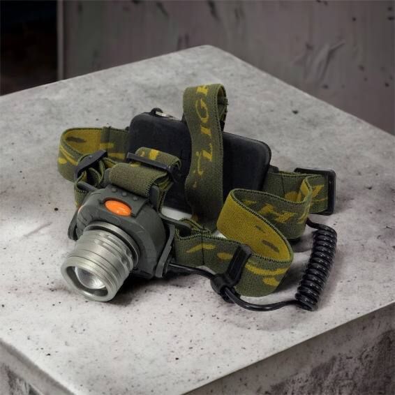 Налобний ліхтар тактичний Bailong BL-1505\602B SENSOR з датчиком руху, Ліхтарик налобний led 00022892 фото